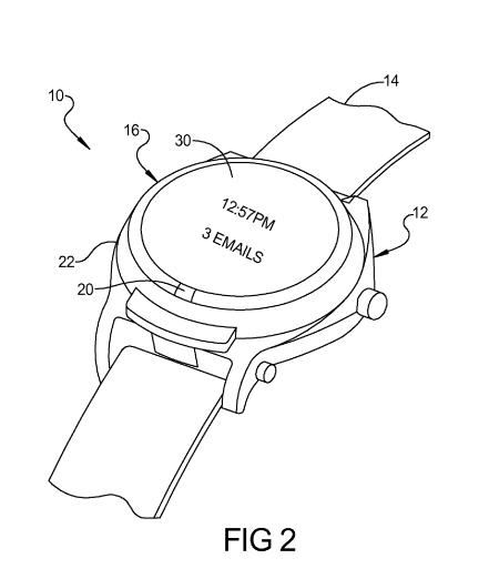 A watch with a closed face showing the time and that there are 3 emails waiting.