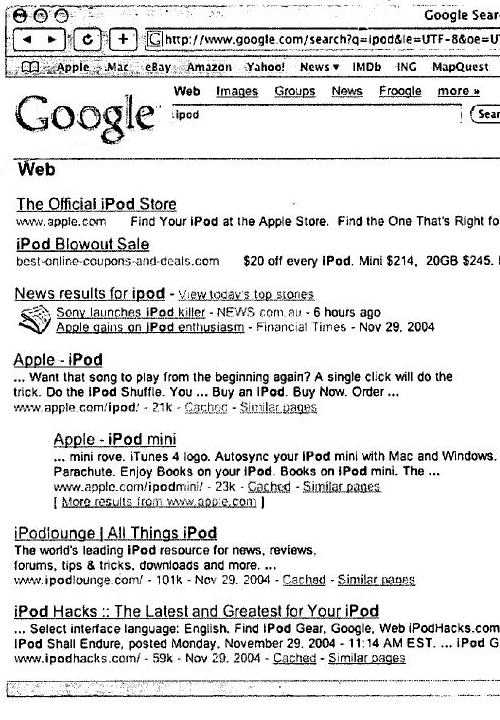 apple immediate search feedback