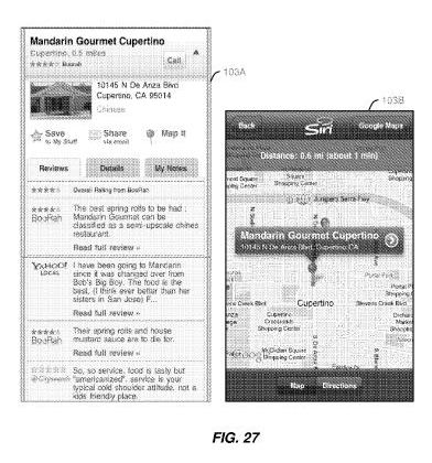 A screenshot on an iPhone showing a Google Map location of a restaurant, with a demonstration next to it of information about a selected restaurant.