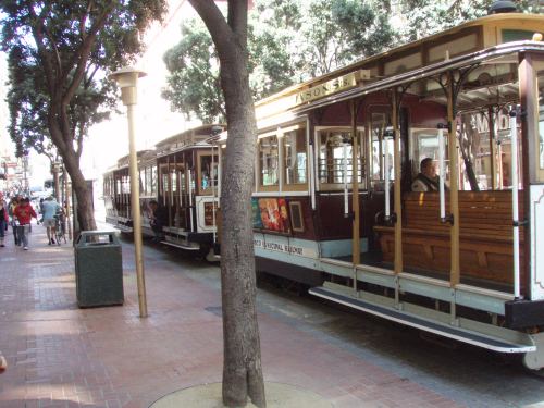 Street cars in San Francisco.