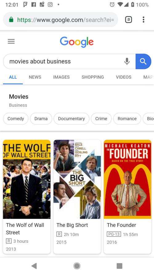 Movies about Business