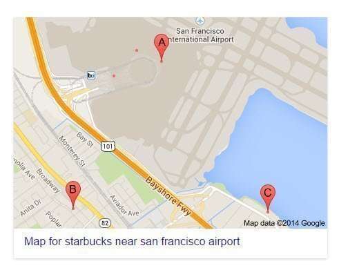 A table would have excited me, but a map is a good location-based answer based upon a near type parameter