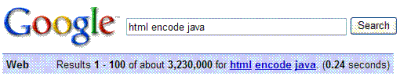 Google search box
