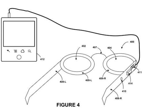 A music device connected to Google Glasses, which have use a bone-conduction speaker.