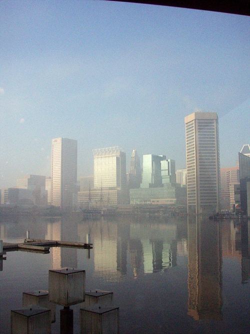 A view across Baltimore's Inner Harbor