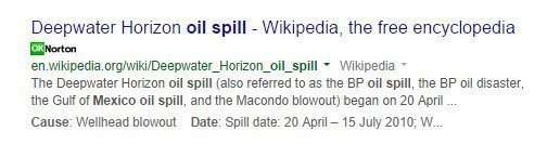 Wikipedia snippet with facts following