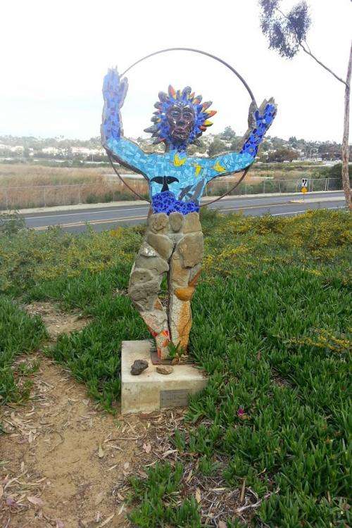 An image from a local park in Carlsbad symbolizing the Sun.