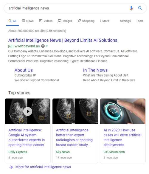 Artificial Intelligence Top Stories