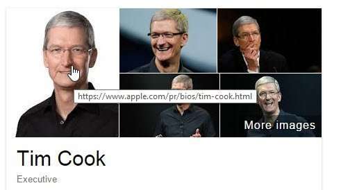 Knowledge Panel Image for Tim Cook.