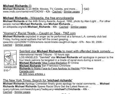an example of Google blended results with news and an image blended into web search results.