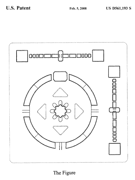 Google interface design with sliders and circular selection area.