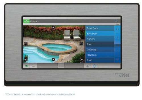 A cctv control screen for cameras around a house, from 3vNet