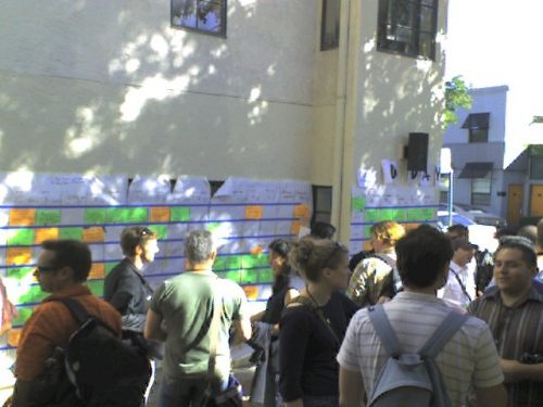 The Schedule Board at BarcampBlock 2007