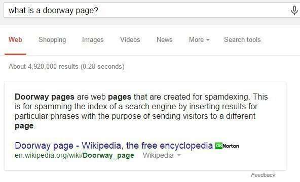 Google recently announced they they would be launching a new algorithm aimed at fighting link schemes using doorway pages.