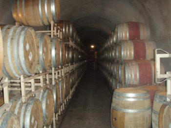 More than half a mile of cavern filled with wine casks