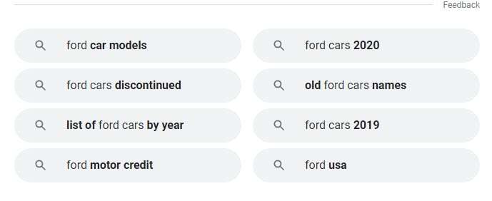 Ford query Refinements