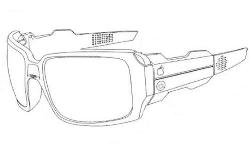 Patent illustration of a pair of goggles that are a wearable computing device.