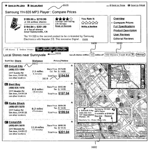 Yahoo Local Search Advertising Clickable Map